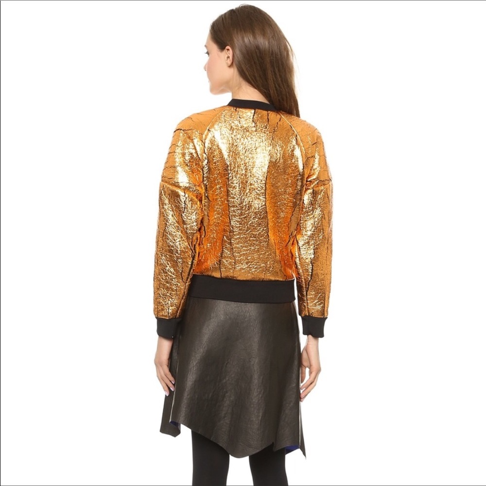 3.1 Phillip Lim Metallic Cropped Sweatshirt XS NWT - Picture 3 of 8